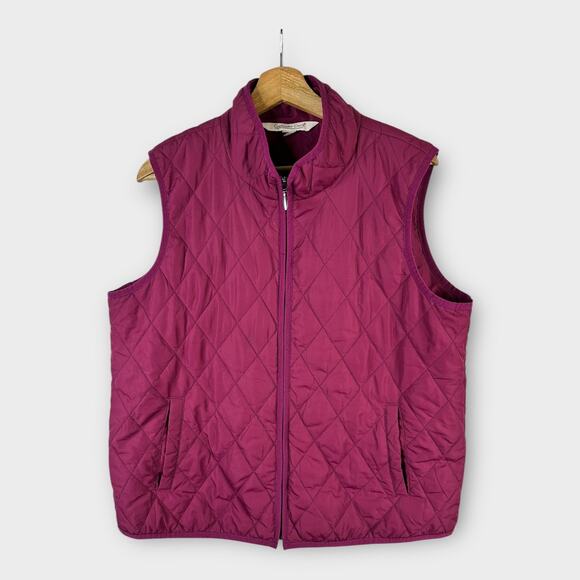 Coldwater Creek Womens size XL Quilted Zip Up Vest - Picture 1 of 5